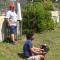 Bruno and Sérgio supporting comms for the quadcopter test.